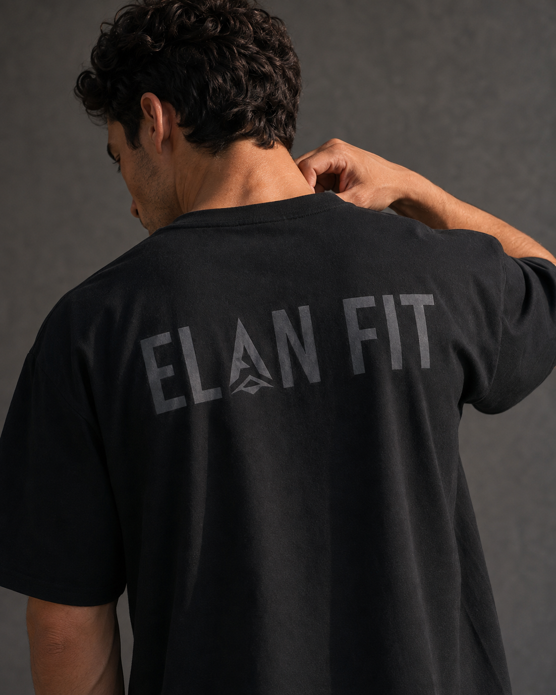 Oversized T-Shirt in Schwarz